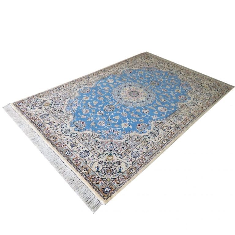 Perserteppich Nain 6La 215 x 150 cm Schurwolle & Seide handgeknüpft