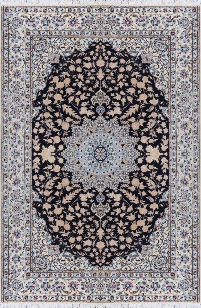 Perserteppich Nain 6La 56Raj 250 x 170 cm Seide & Wolle handgeknüpft H1