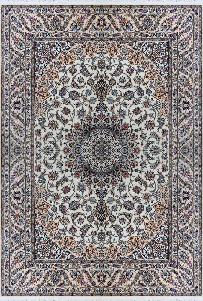 Perserteppich Nain 9La 355 x 255 cm Schurwolle & Seide handgeknüpft H1