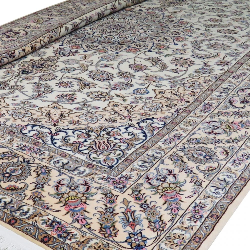 Perserteppich Nain 9La 355 x 255 cm Schurwolle & Seide handgeknüpft H1
