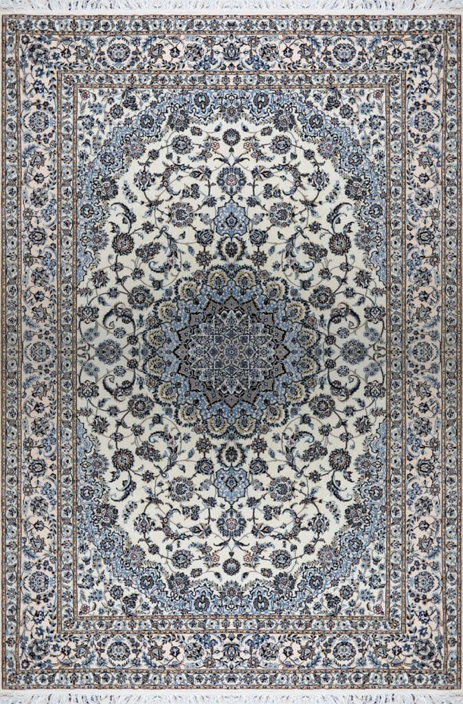 Perserteppich Nain 6La 360 x 254 cm Seide & Schurwolle handgeknüpft