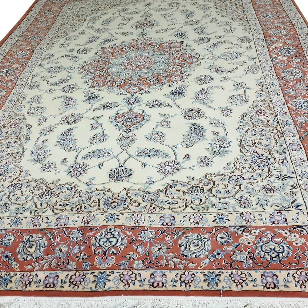 Perserteppich Nain 9La 306 x 206 cm Schurwolle & Seide handgeknüpft