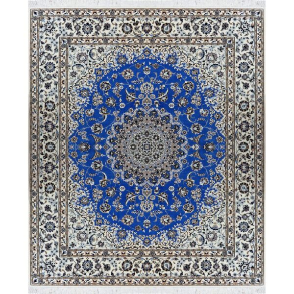 Perserteppich Nain 6La 210 x 260 cm Schurwolle & Seide handgeknüpft