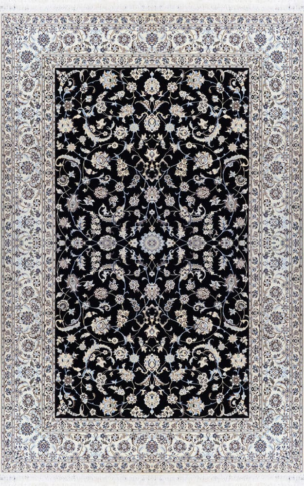 Perserteppich Nain 6La 60Raj 210 x 310 cm Wolle & Seide handgeknüpft H1
