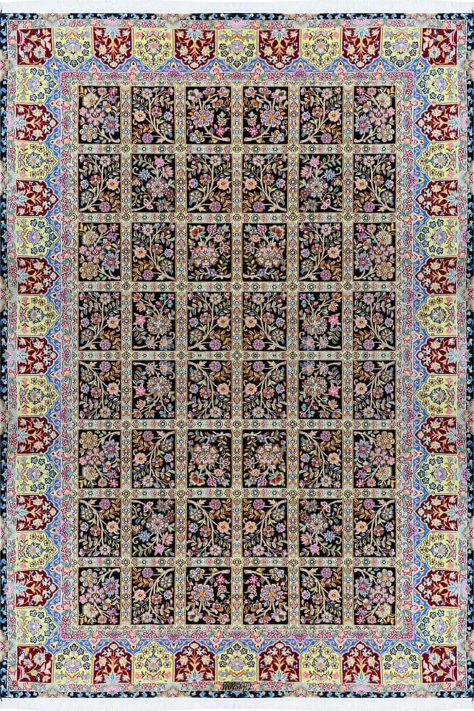 Unikat Perserteppich Nain 9La 200 x 300 cm Schurwolle & Seide handgeknüpft Habibian signiert H1