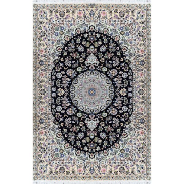 Perserteppich Nain 9La 45Raj 205 x 315 cm Wolle & Seide handgeknüpft Habibian signiert