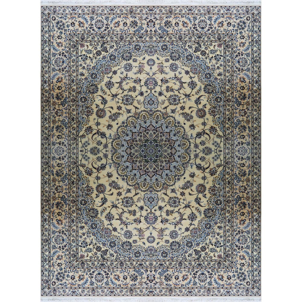 Perserteppich Nain 6La 255 x 355 cm Wolle & Seide handgeknüpft H1
