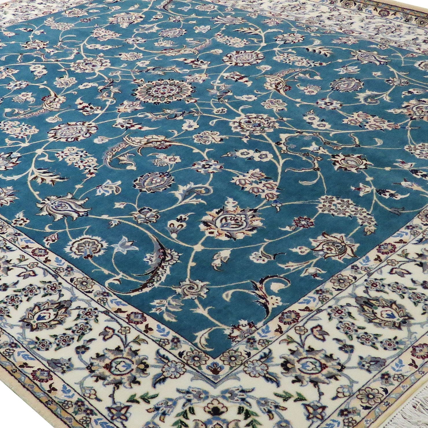 Perserteppich Nain 6 La 210 x 260 cm Schurwolle & Seide handgeknüpft