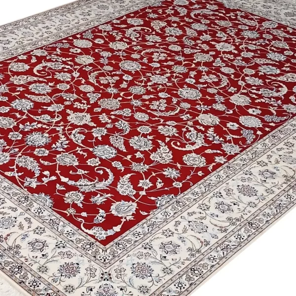 Perserteppich Nain 6La 60Raj 258 x 358 cm Wolle & Seide handgeknüpft