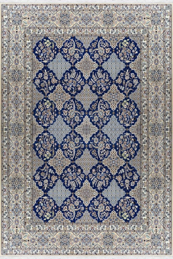 Perserteppich Nain 6La 210 x 300 cm Schurwolle & Seide handgeknüpft