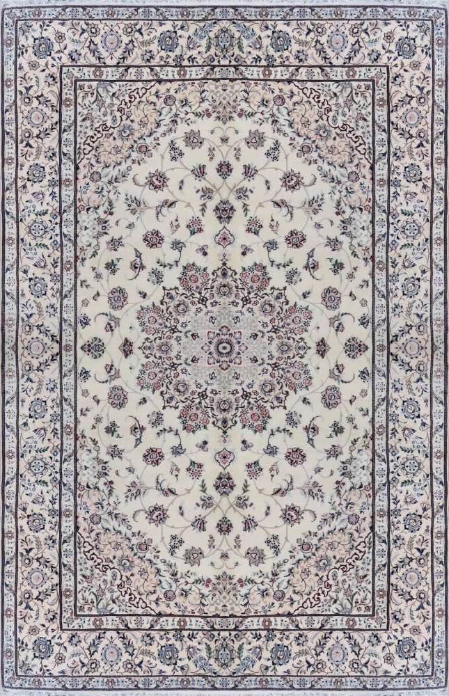 Perserteppich Nain 6La 308 x 203 cm Schurwolle & Seide handgeknüpft Lajack Toranj