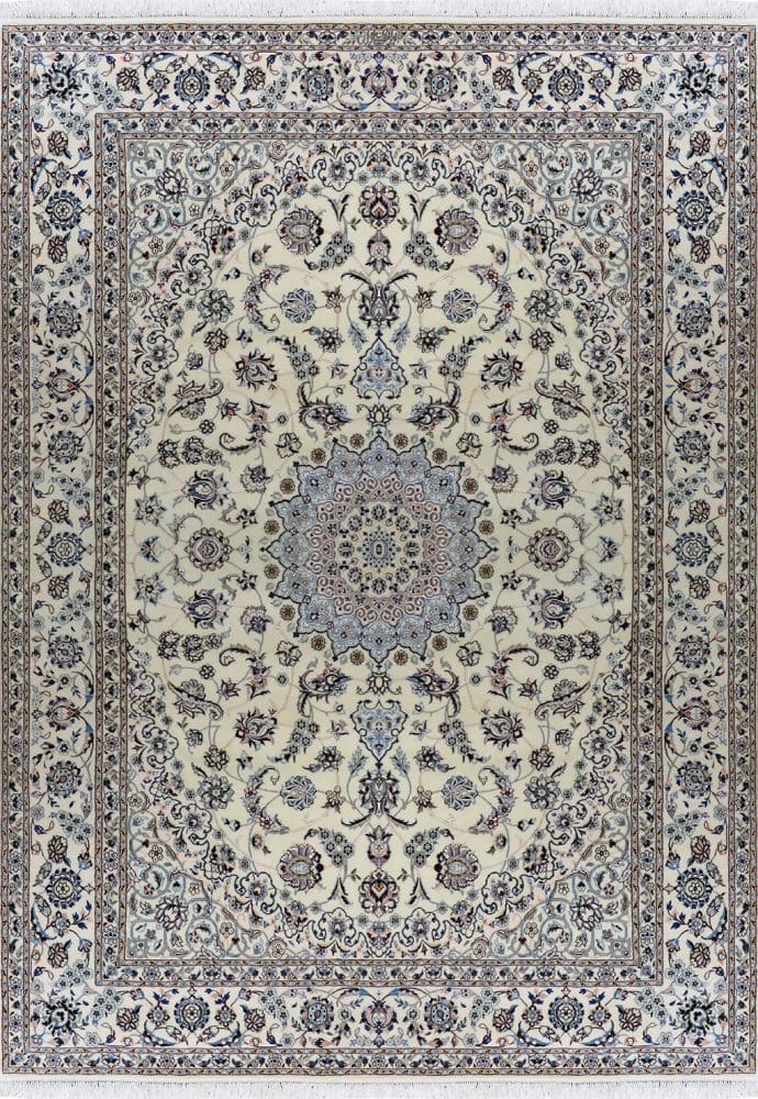 Perserteppich Nain feinste Knüpfung 6La 296 x 205 cm Seide & Schurwolle handgeknüpft Habibian signiert