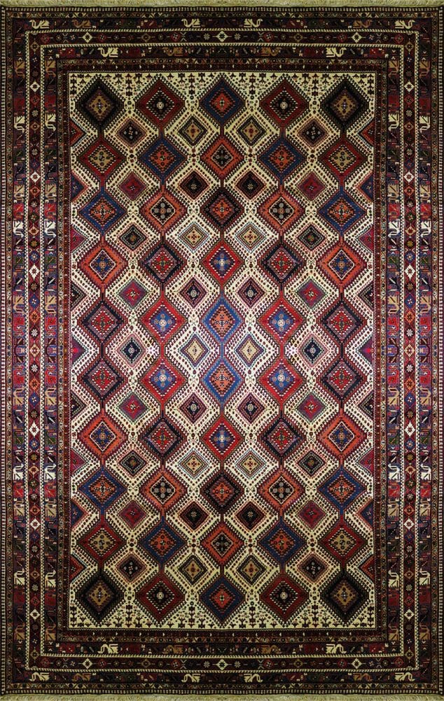 Perserteppich Yilmeh Shiraz 310 x 490 cm Schurwolle handgeknüpft