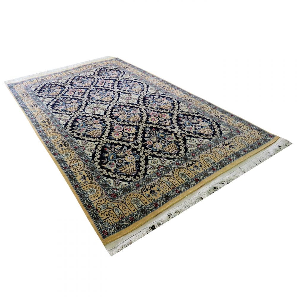 Perserteppich Nain 9La 135 x 210 cm Seide & Schurwolle handgeknüpft