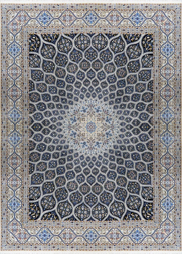 Perserteppich Nain 6La 260 x 355 cm Schurwolle & Seide handgeknüpft H1