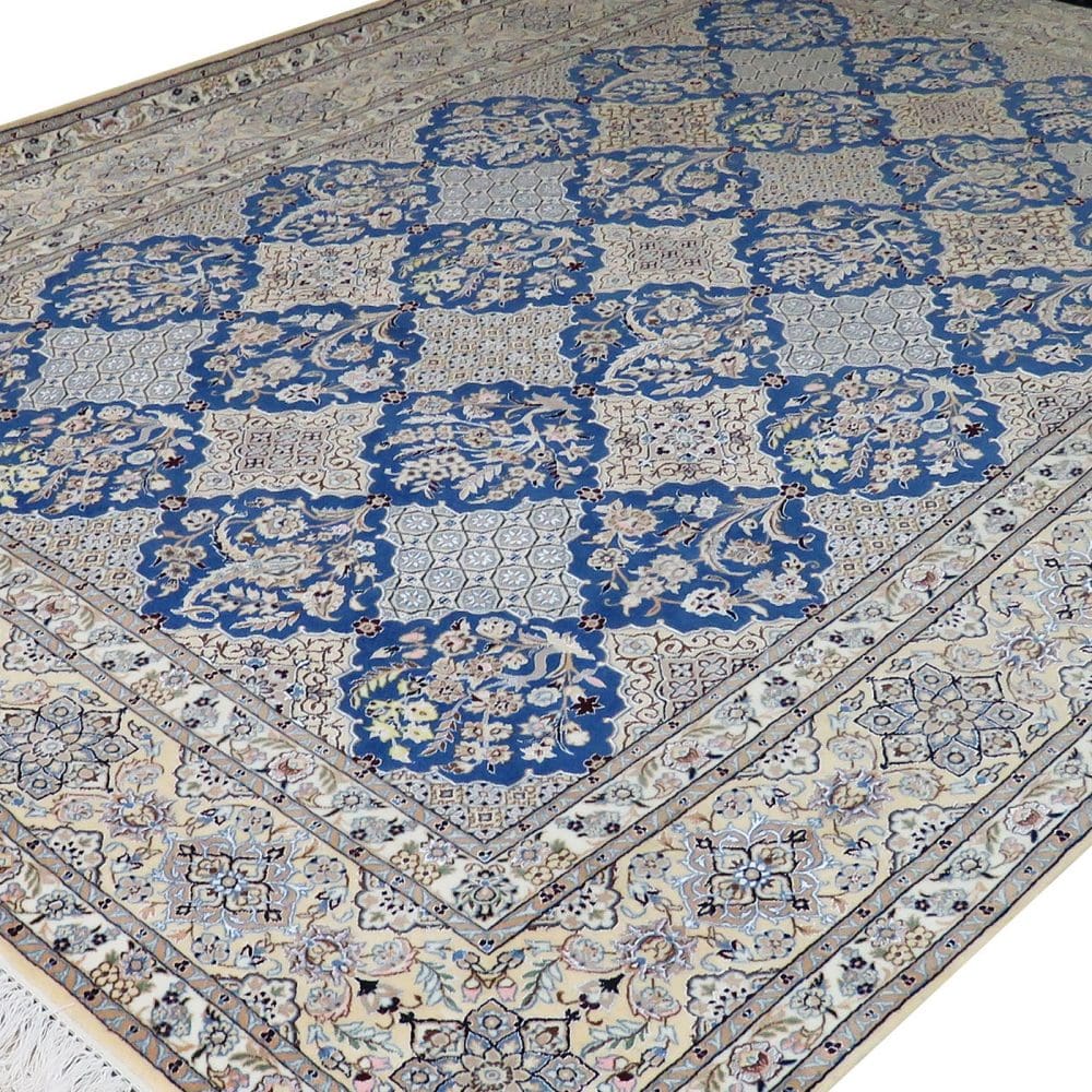 Perserteppich Nain 6La 210 x 300 cm Schurwolle & Seide handgeknüpft