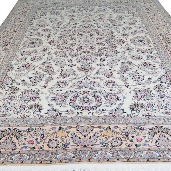 Perserteppich Nain 6La 310 x 210 cm Seide & Wolle handgeknüpft