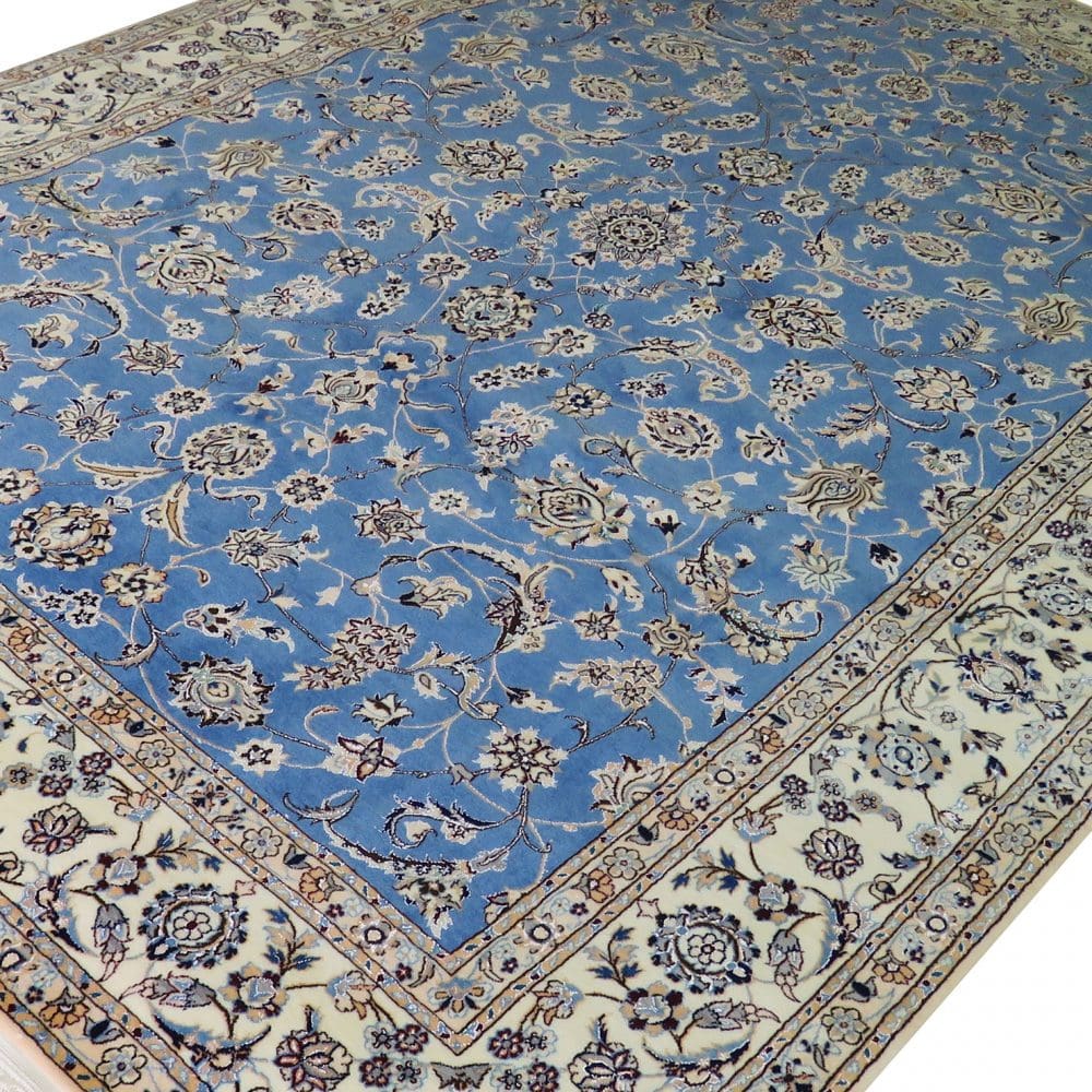 Perserteppich Nain 6La 202 x 300 cm Seide & Schurwolle handgeknüpft
