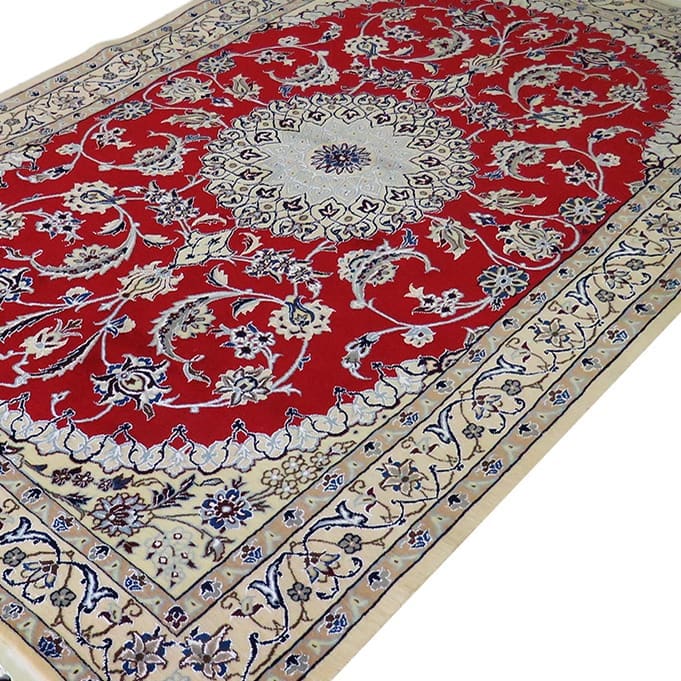 Perserteppich Nain 9La 130 x 205 cm Seide & Wolle handgeknüpft