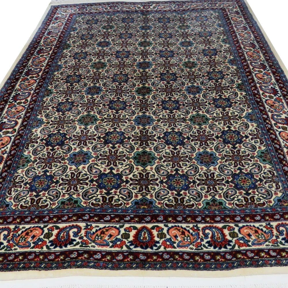 Perserteppich Hamadan 150 x 220 cm Schurwolle handgeknüpft farbig