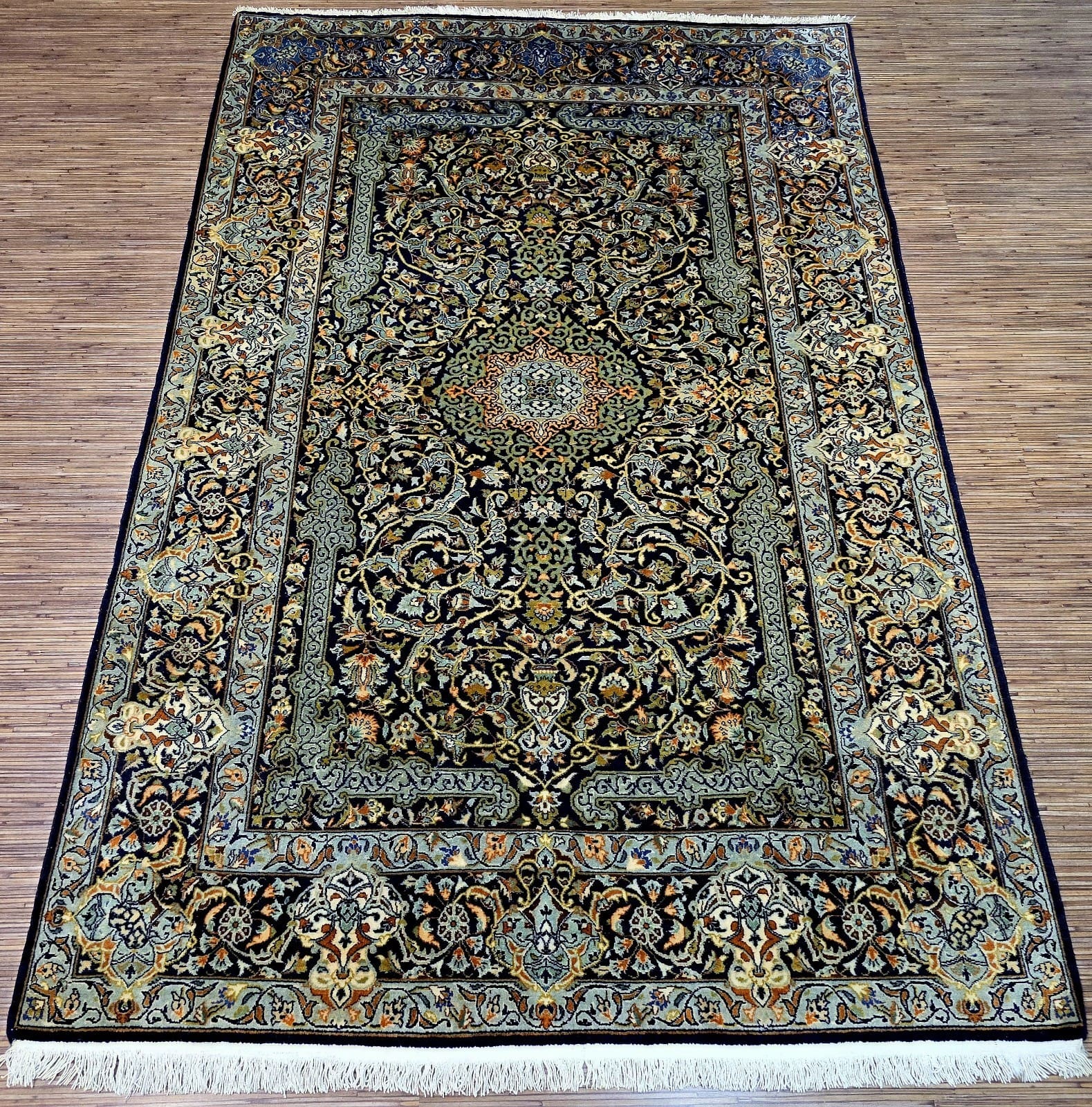 Original Persischer Keschan Teppich 211 x 140 cm | Handgeknüpft
