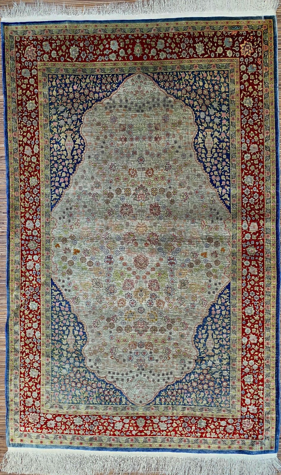 Orientteppich Hereke 167 x 105 cm 100% Seide handgeknüpft
