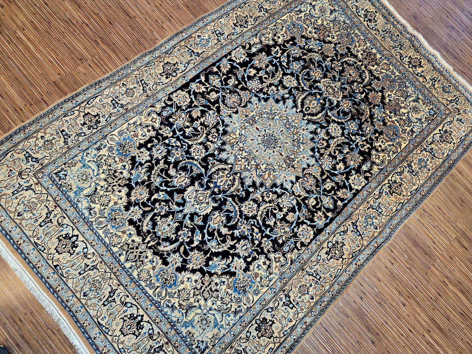 Persischer Nain 6La 174 x 113 cm Korkwolle handgeknüpft orientalisch