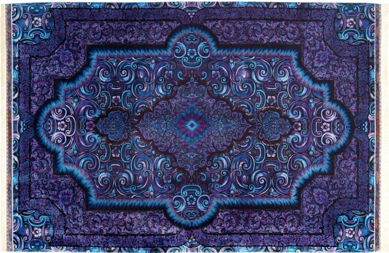 Erami Ghom Qom Seidenteppich 70 Raj Handgeknüpft