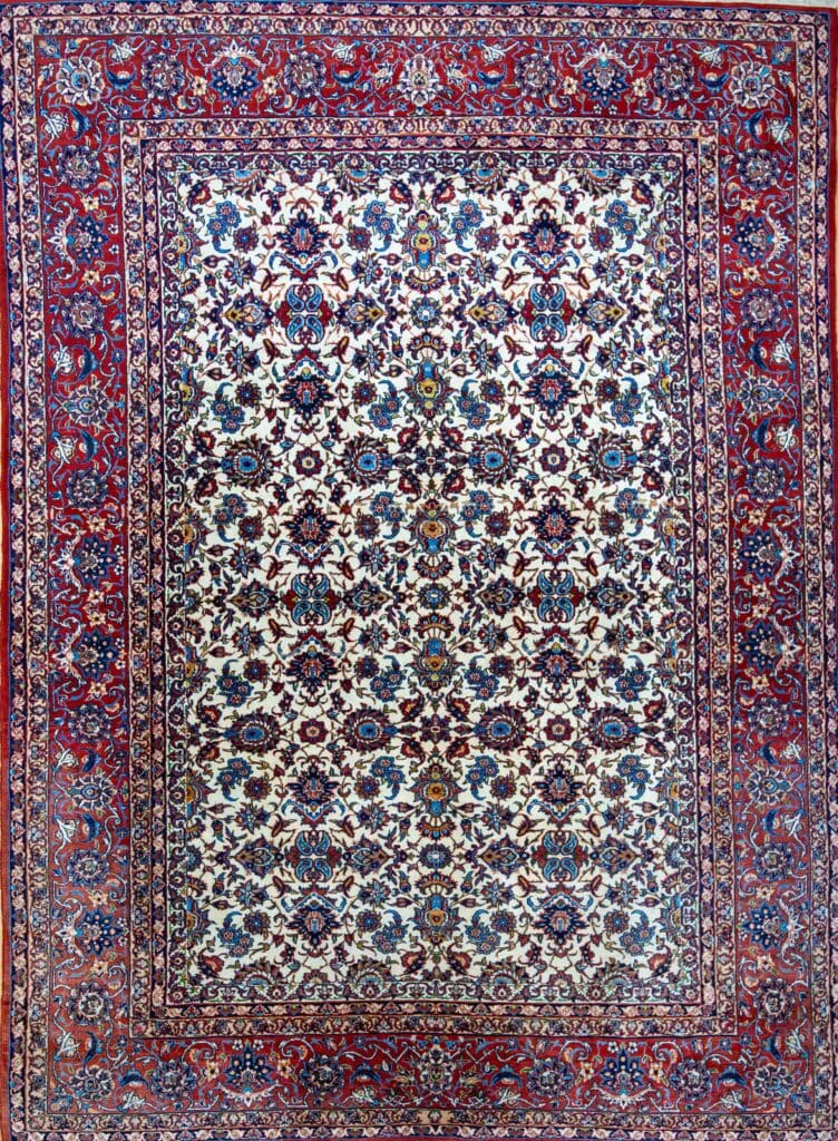 311×223cm Historischer Handgeknüpfter Isfahan Najafabad Perserteppich 500000Knoten/Qm W1(#441)