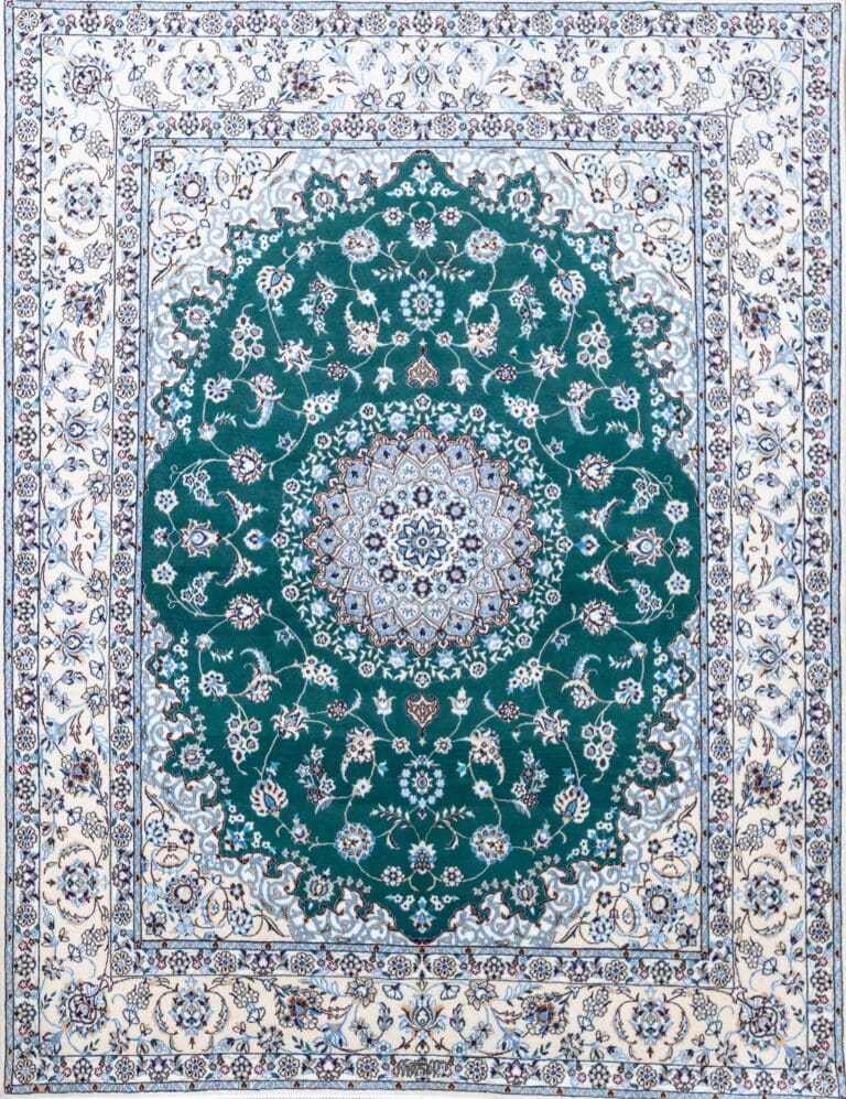 NEU 200×150 cm Nain 6La Premium Perserteppich Grün | 65 Raj | 700000 Knoten/m² | W1(#438)