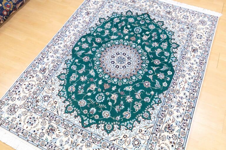 NEU 200×150 cm Nain 6La Premium Perserteppich Grün | 65 Raj | 700000 Knoten/m² | W1(#438)