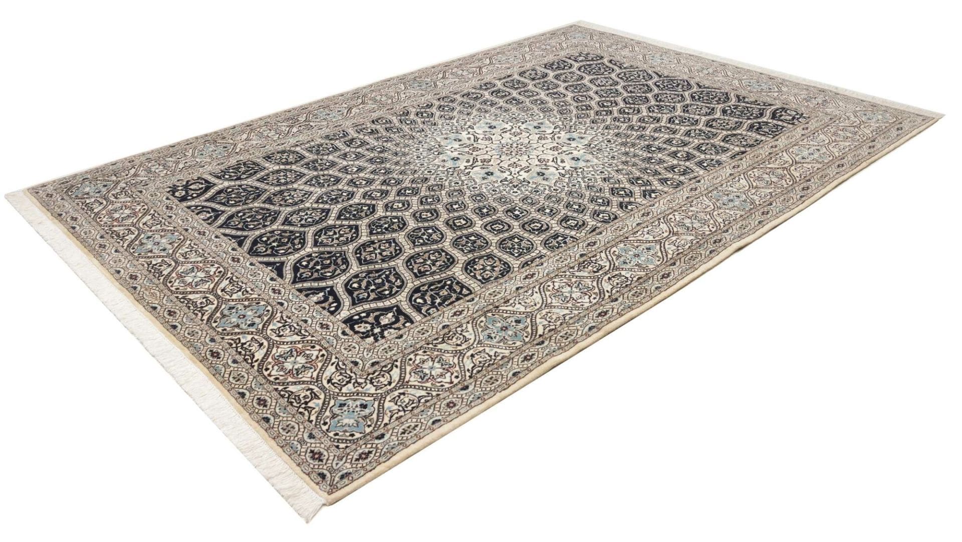 Perserteppich Nain 213 x 311 cm Schurwolle handgeknüpft exklusiv
