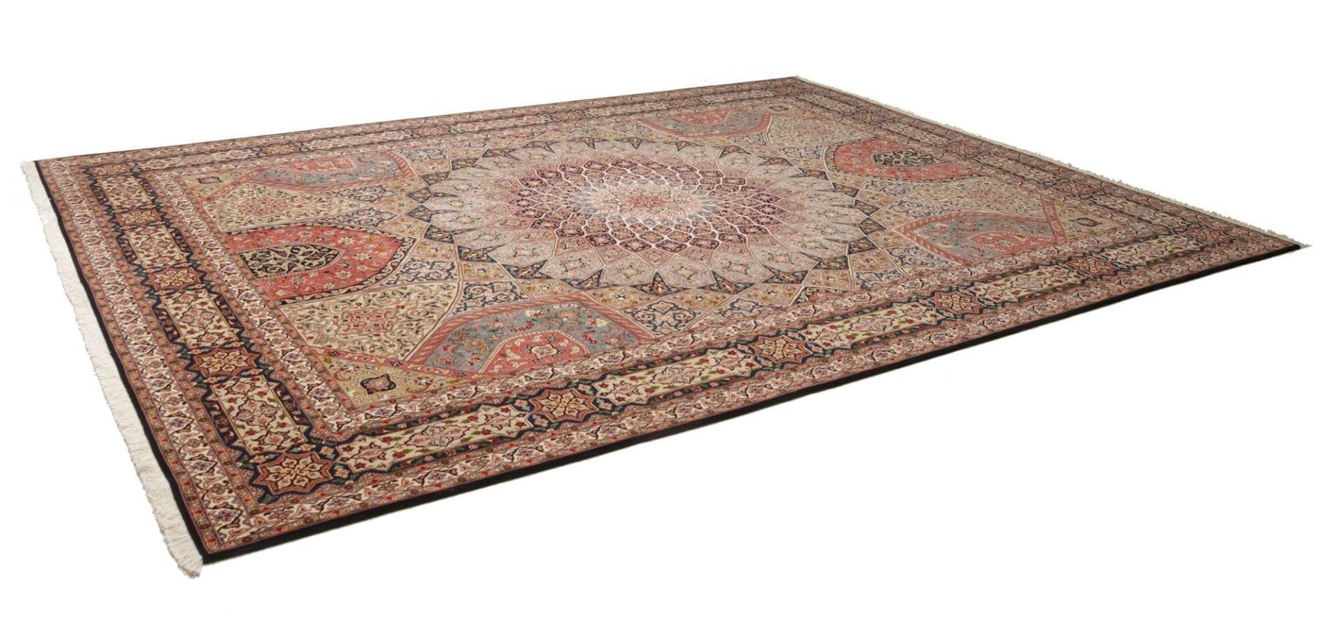 Perserteppich Täbriz 60Raj 303 x 396 cm Schurwolle handgeknüpft H1