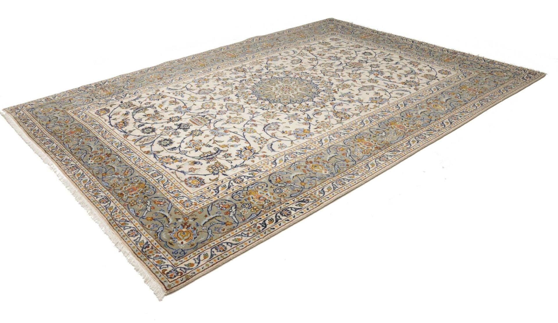 Perserteppich Kashan 224 x 314 cm Schurwolle handgeknüpft hochwertig H1