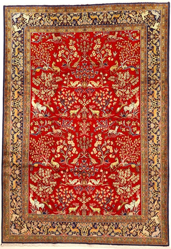 Perserteppich Ghom 330 x 230 cm Wolle & Seide handgeknüpft H1