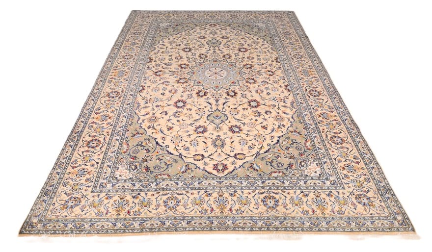 Perserteppich Keshan 298 x 201 cm Wolle handgeknüpft floral H1