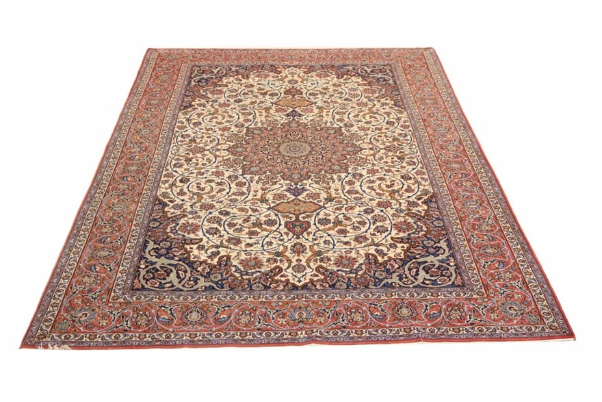 Perserteppich Isfahan 315 x 200 cm Wolle & Seide handgeknüpft