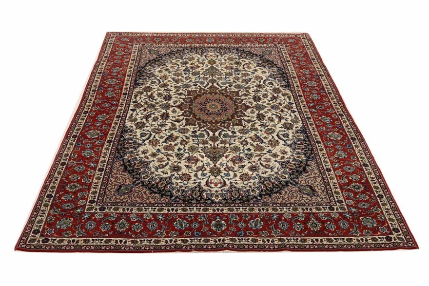 Perserteppich Isfahan 294 x 199 cm Wolle handgeknüpft neuzeitlich