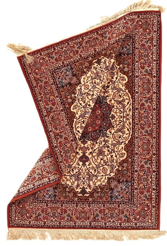 Perserteppich Isfahan 162 x 115 cm Wolle & Seide handgeknüpft