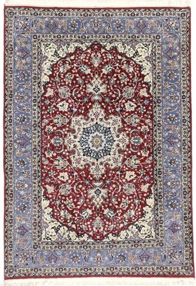 Perserteppich Isfahan 206 x 149 cm Wolle & Seide handgeknüpftv