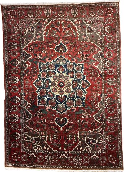 Perserteppich Bachtiar 330 x 230 cm Wolle handgeknüpft rot