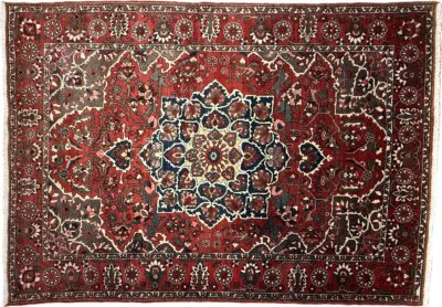 Perserteppich Bachtiar 330 x 230 cm Wolle handgeknüpft rot