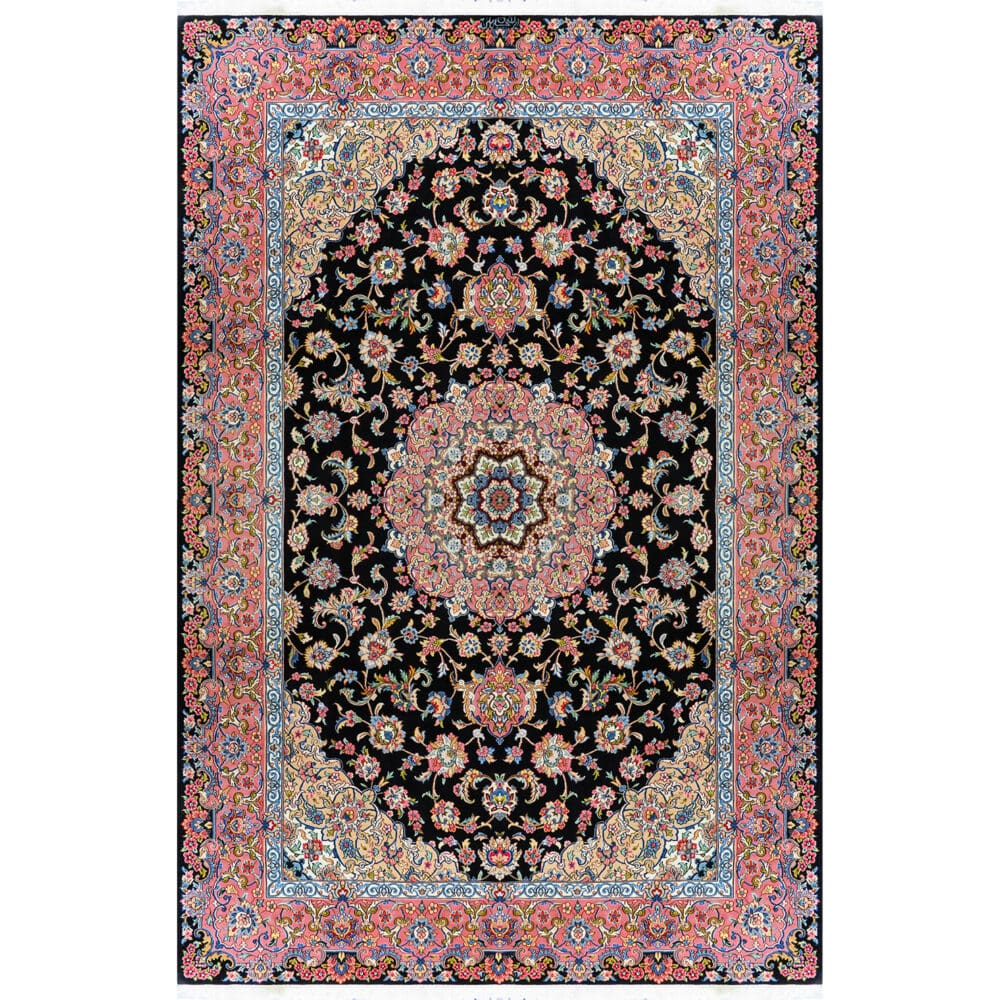 Perserteppich Nain 300 x 210 cm 9La Korkwolle Seide "Habibian" signiert H1