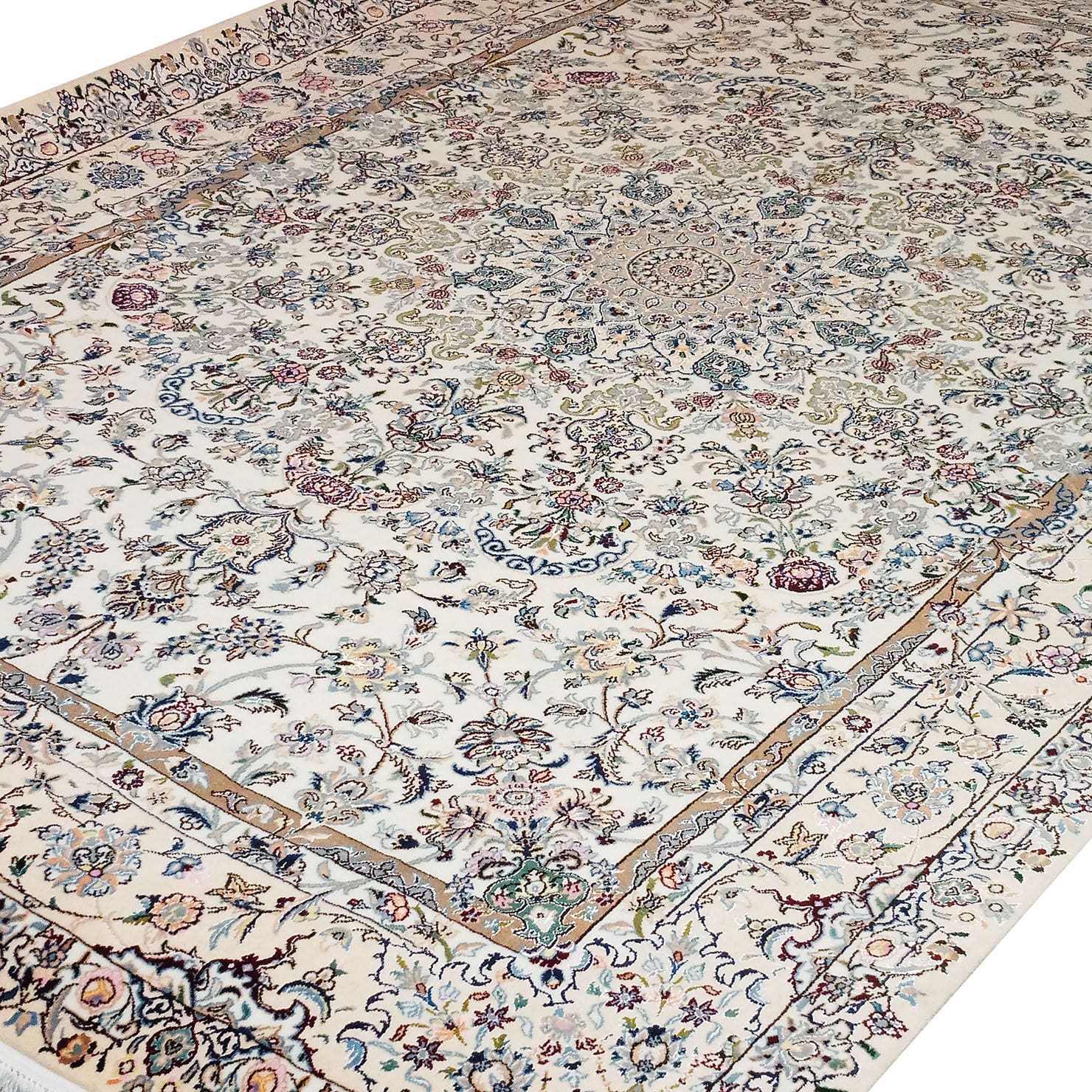 Perserteppich Nain 9La 200 x 310 cm Schurwolle & Seide handgeknüpft Toranj Mortazavi Muster H1