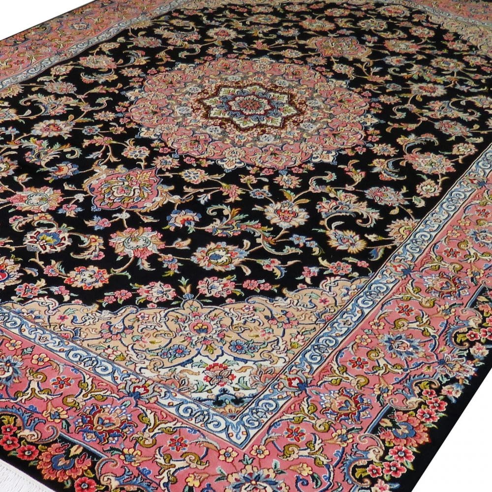 Perserteppich Nain 300 x 210 cm 9La Korkwolle Seide "Habibian" signiert H1