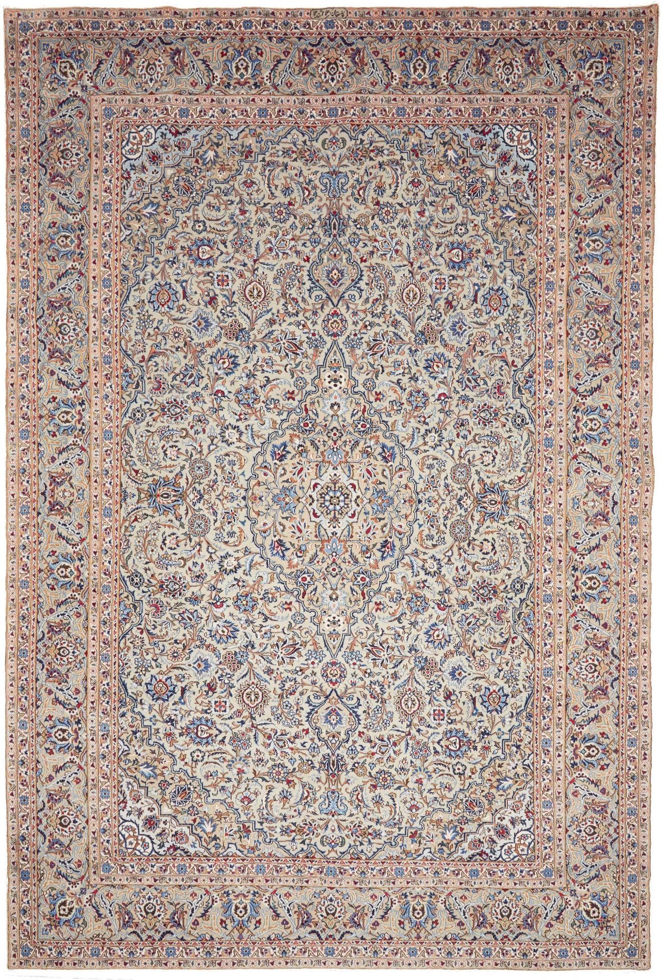 Perserteppich Kashan 276 x 399 cm Schurwolle handgeknüpft hochwertig H1