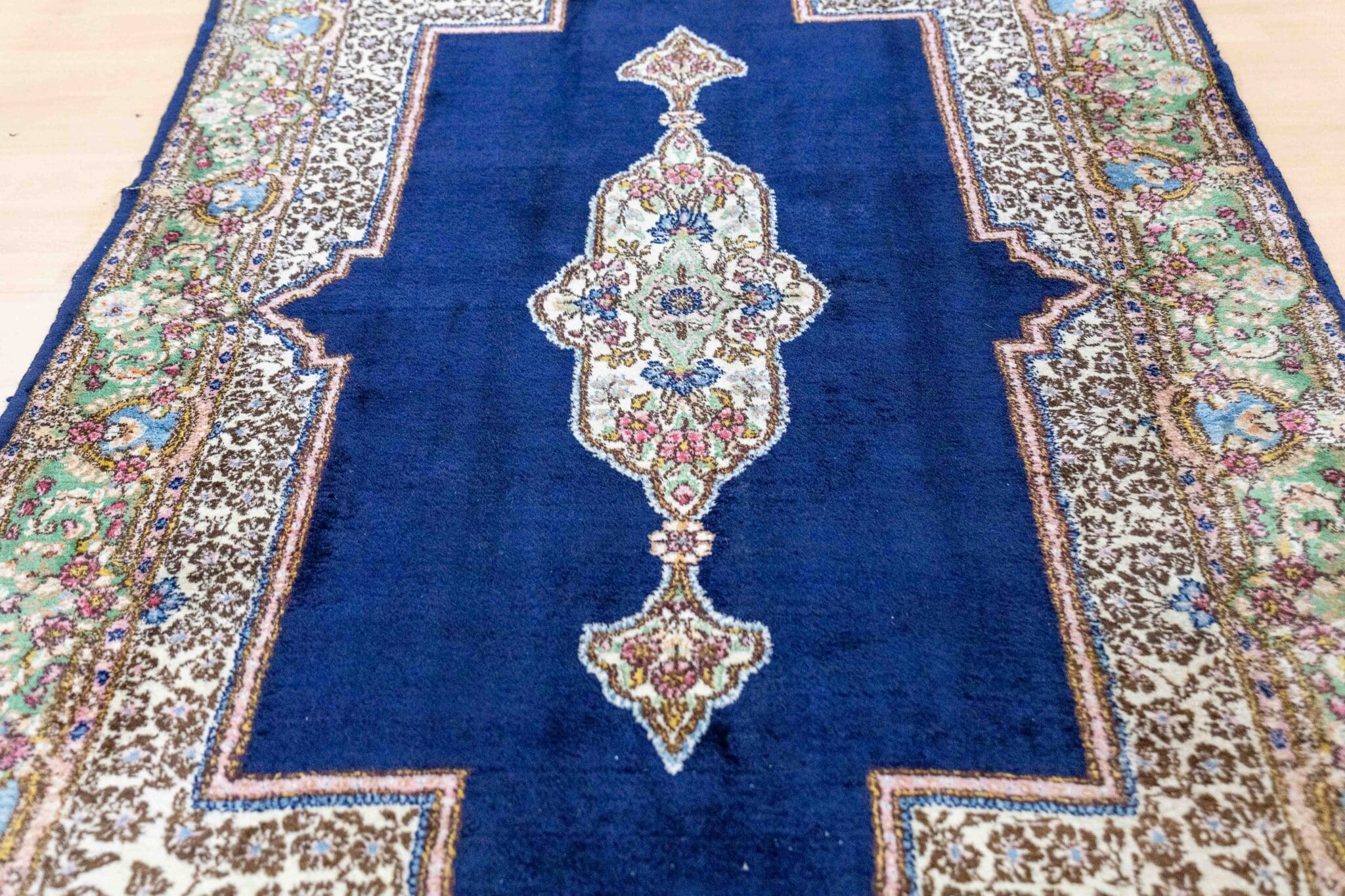 (Verkauft) 250x148cm Handgeknüpfter Perserteppich Kerman, Ghab Ghorani Muster W1(#458)