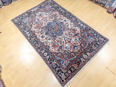 220x145cm Handgeknüpfter Hamadan Perserteppich W1(#466) Unikat handgesponne Wolle, Naturfarben
