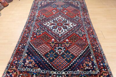 220x140cm Bachtiar (Bakhtiari) Handgeknüpfter Perserteppich W1(#472) zeitloses Design