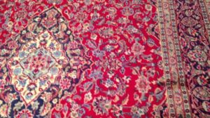 Antiker persischer Kashan-Teppich